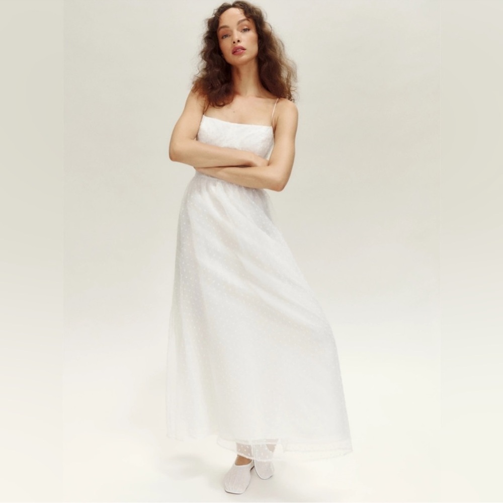 Reformation White Maxi Dress